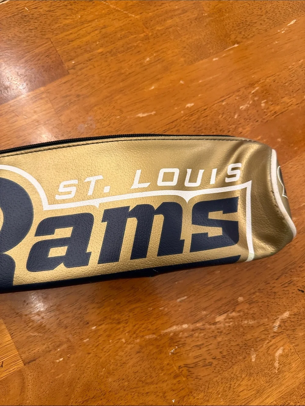 NFL St. Louis Rams Gold and Navy beverage can holder insulated